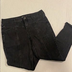 Faded black jeans